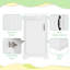 Meuble-lavabo de salle de bain, 20 po, panneau de fibres à densité moyenne, 1 pièce, standard, blanc