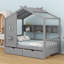 Lit en bois avec tiroirs et tablette de rangement-313605932-313605935