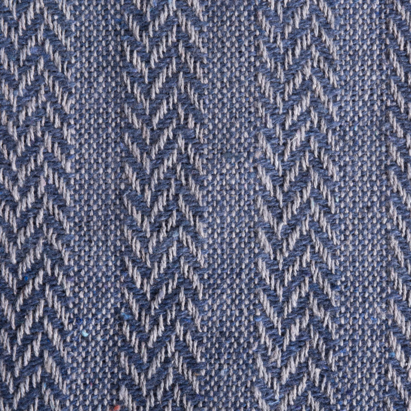 Jeté en coton Dll, Bleu