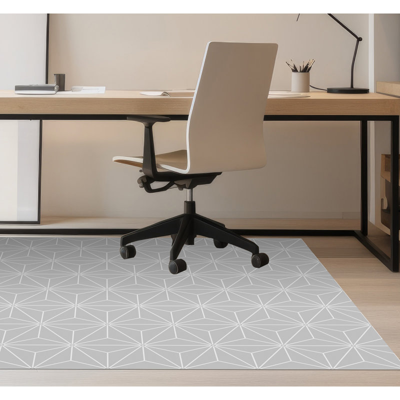 Bariah Rectangle 100 cm x 150 cm Vinyl Area Rug