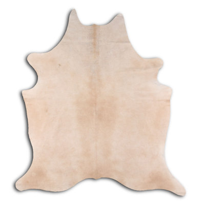 One-of-a-Kind Hand-Knotted 177cm x 241cm Cowhide Area Rug in Beige/Brown