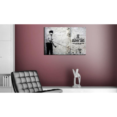 Zone de graffiti d'Ival Banksy sur toile