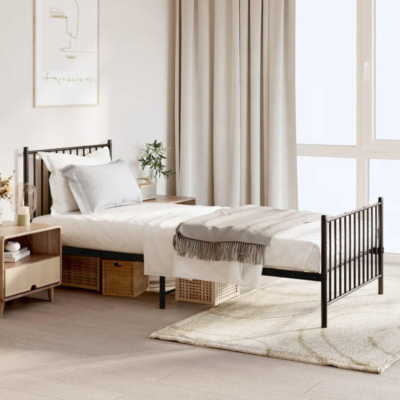 Lemual Metal Bed, 90 x 200 cm