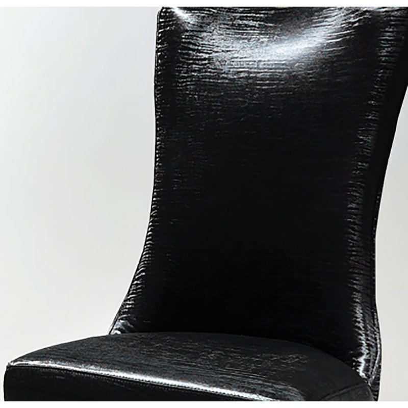 Chaise d'appoint Motoko (ensemble de 2), Noir et or