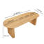 Table de bout pour table basse, salle à manger et bureau extensible, chêne, table de bureau à détails artisanaux uniques, disposition en stock confortable et stable