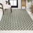 Aimee Traditional Cottage Checkerboard Green/Cream Indoor/Outdoor Rug-201800180