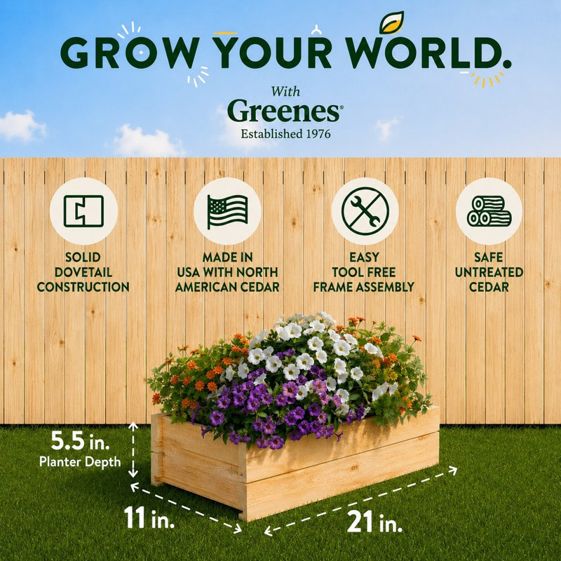 Fabrizia Railing Planter, 21" H x 11" W x 7" D