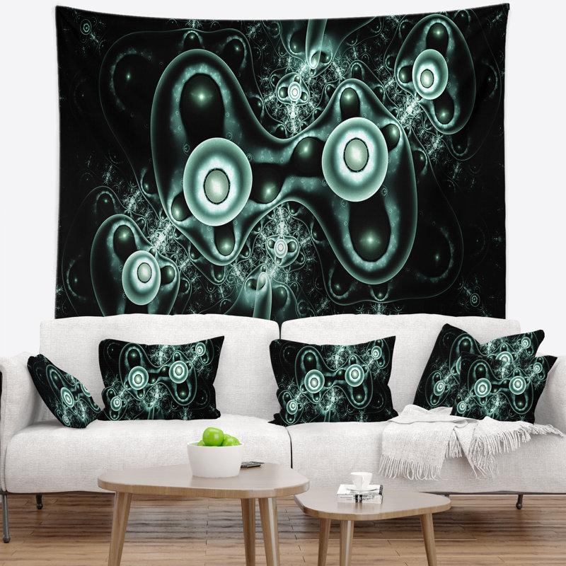 Tapisserie de conception abstract 3d artful, H 68 po x l 80 po