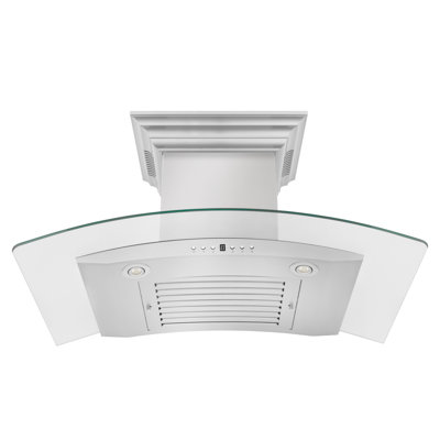 ZLINE CrownSound™Ducted Vent Wall Mount Range Hood in Stainless Steel with Built-in Bluetooth Speakers 