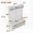 Modern Hallway Hall Tree with Metal Hooks and Storage Space, Multi-Functional Entryway Coat Rack with Shoe Cubbies