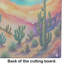 Cactus in Colour Glass Cutting Board Large