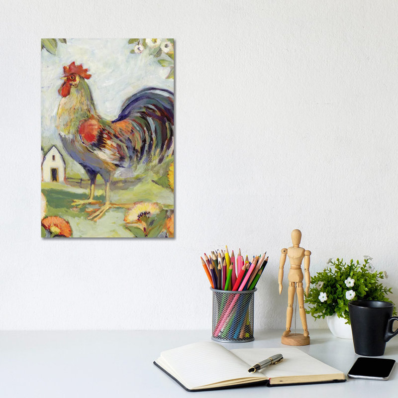 Farm House Rooster by Susan Winget - Gallery-Wrapped Canvas Giclée on Canvas, No Frame, 20.32 cm H x 30.48 cm W