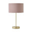 Dadiva Brushed Chrome Stem Table Lamp with Velvet Reni Shade-1570921149-1570921151-1596699742