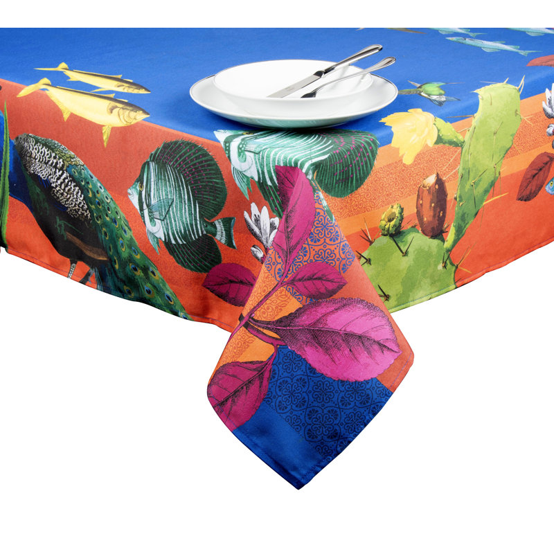 Excelsa tablecloth Rhapsody cotton 140x180 cm multicolor