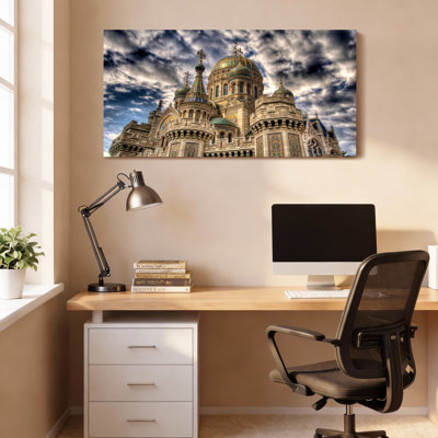 St Basil Cathedral Moscow Russia Canvas Wrapped Wall Art Oil Painting Print Set Of 1