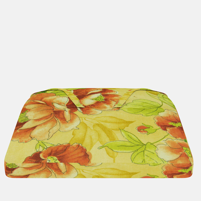 Indoor/Outdoor Dining Chair Seat Cushion, Petra Tan
