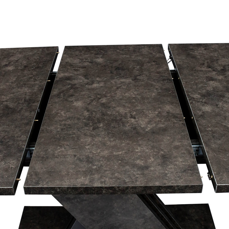 Multifunctional extendable console table, Marble