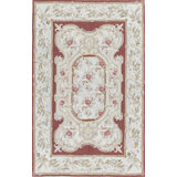 Hand-Knotted High-Quality Ivory and Ivory Area Rug