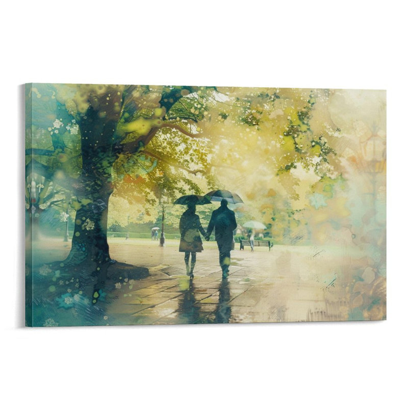 Art mural sur toile 8 "x 12" avec cadre en bois, prêt à être accroché, 08 × 12 pouces