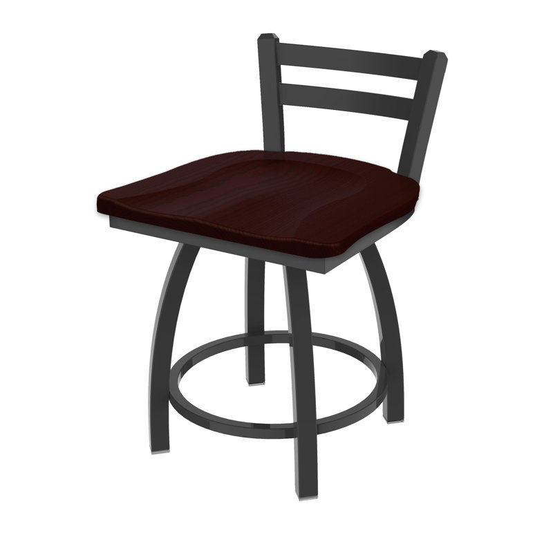 Tabouret de coiffeuse 411 Jackie, Bois - chêne naturel, Étain