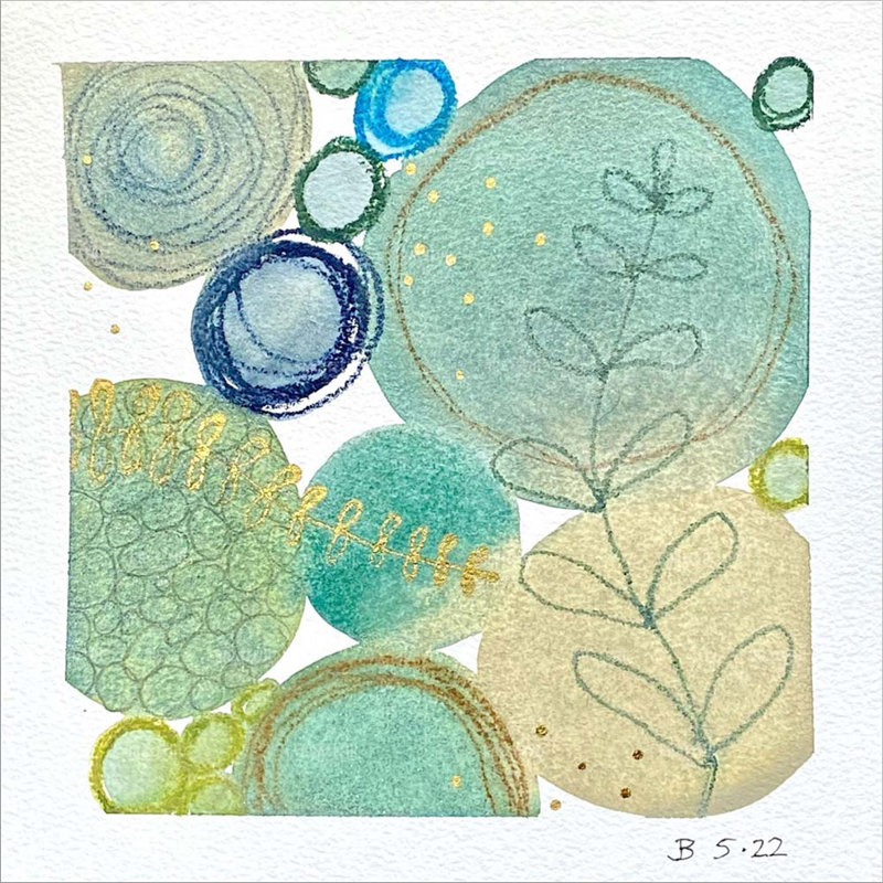 «Abstract Botanical 13» par Jocelyn Benford, art mural sur toile