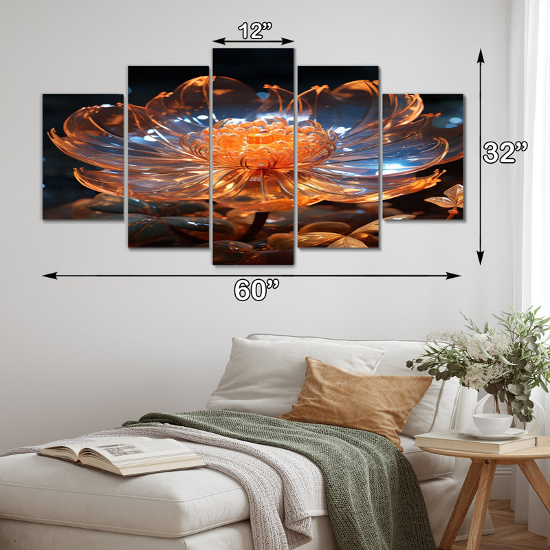 Boho Plants & Flowers Wall Decor on Metal