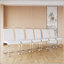 Chaises de salle à manger modernes, chaise d'appoint rembourrée en similicuir à haut dossier en polyuréthane-904249311-904249309