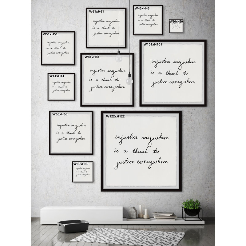 Justice Everywhere - Single Picture Frame Print, 41cm H x 41cm W x 3.81cm D