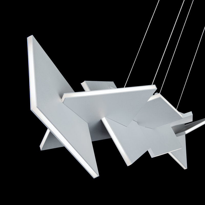 Konstruct 1 - Light LED Chandelier, Titanium