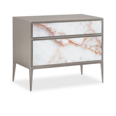 Caracole Classic 34'' W Metal Nightstand