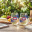 Ensemble de 2 verres à vin sans pied sous licence officielle NHL, 50 cl (17 oz).-1205338381