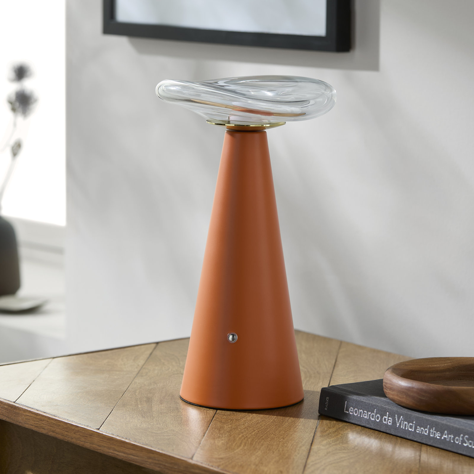 Chaunta Table Lamp, Orange