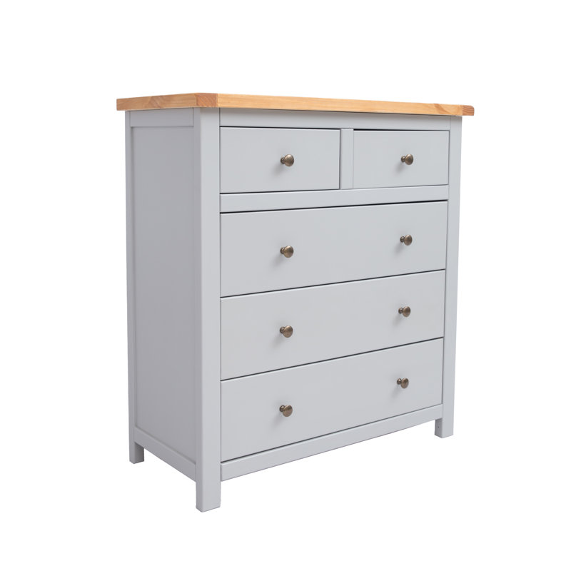 Spivey 90 cm W Chest of 5 Drawers