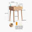 Bureau en bois naturel 60 cm