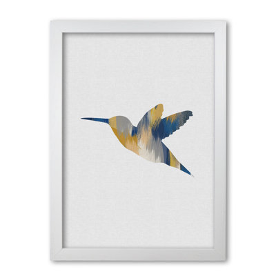 Hummingbird Blue & Yellow I - Print