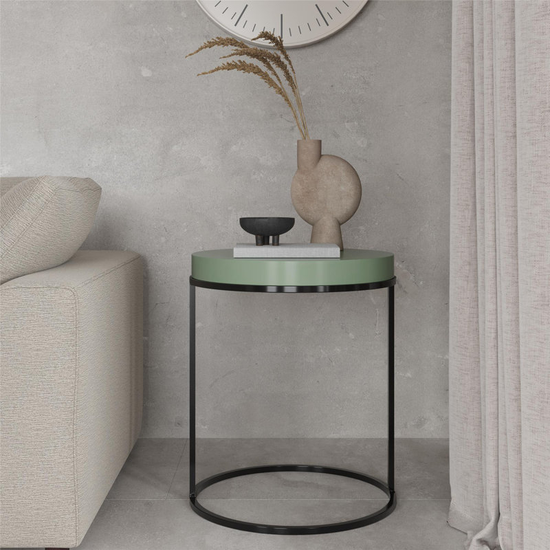 Arnay Frame End Table, Sage Green