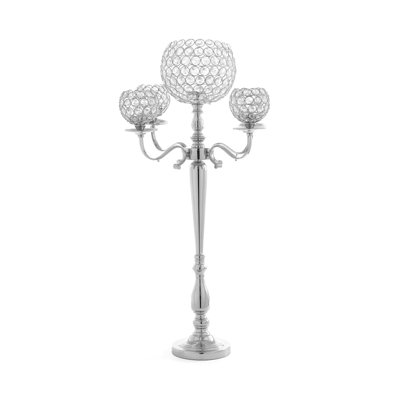 34'' H Crystal Floor Candelabra