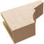 Monterey grain de bois TimberThane queue de chevron, brun clair apprêté-88142642