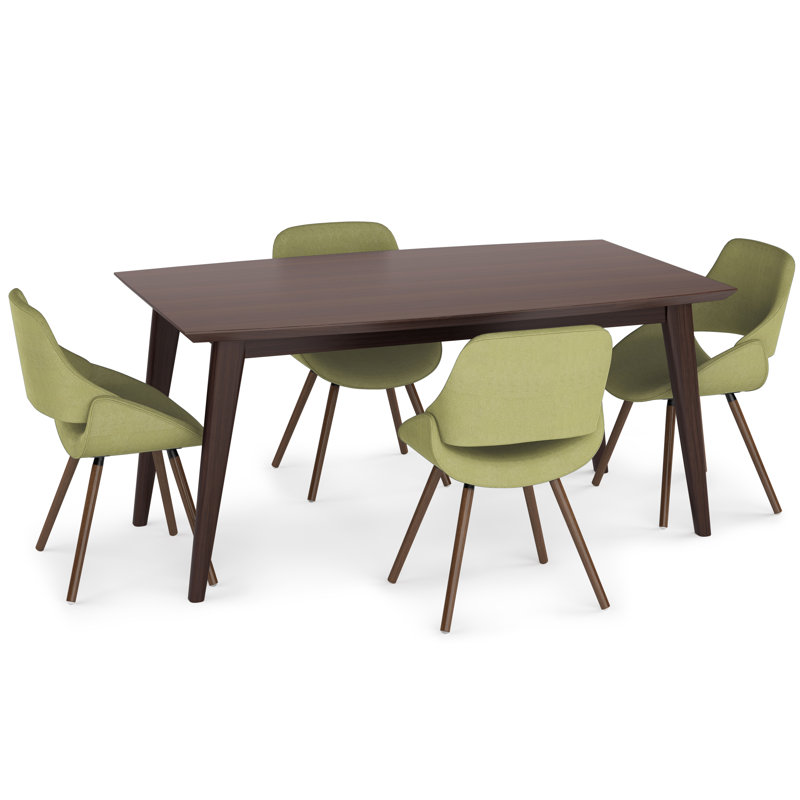 Ensemble repas 7 pièces Malden / Draper, Vert acide, 5 pièces