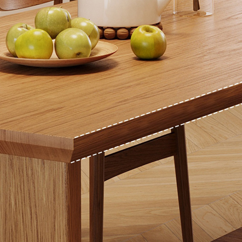 Ensemble de table en bois massif de haute qualité, H 29,52 po x L 78,74 po x l 35,43 po