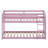 Low-Profile Bunk Bed Featuring a Ladder and Strengthened Upper and Bottom Slats-1322724005
