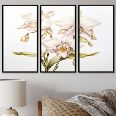 Ostrander - ensemble d'art mural orchidée