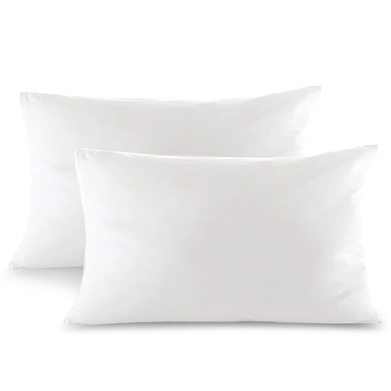 Square Cotton Pillow Cover and Insert, 12" x 20"