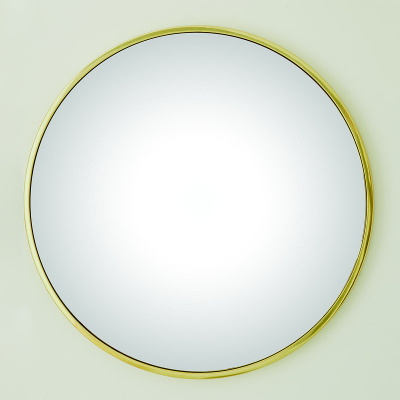 Hoop Convex Mirror, 42" H x 42" W, Nickel