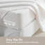 Ensemble de draps en microfibre Kasentex 1800 Series - blanc simple TG-116789947