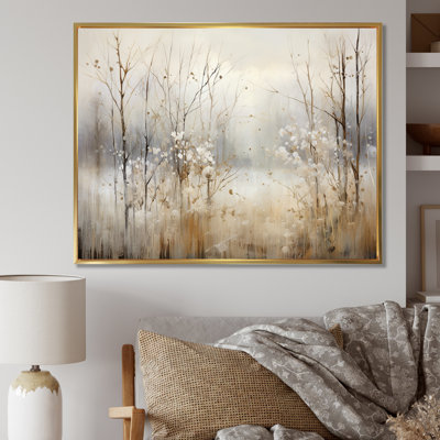 «Winter Meadow View calmness II», impressions sur toile Meadow