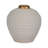 8" Riad Small White Ceramic Vase