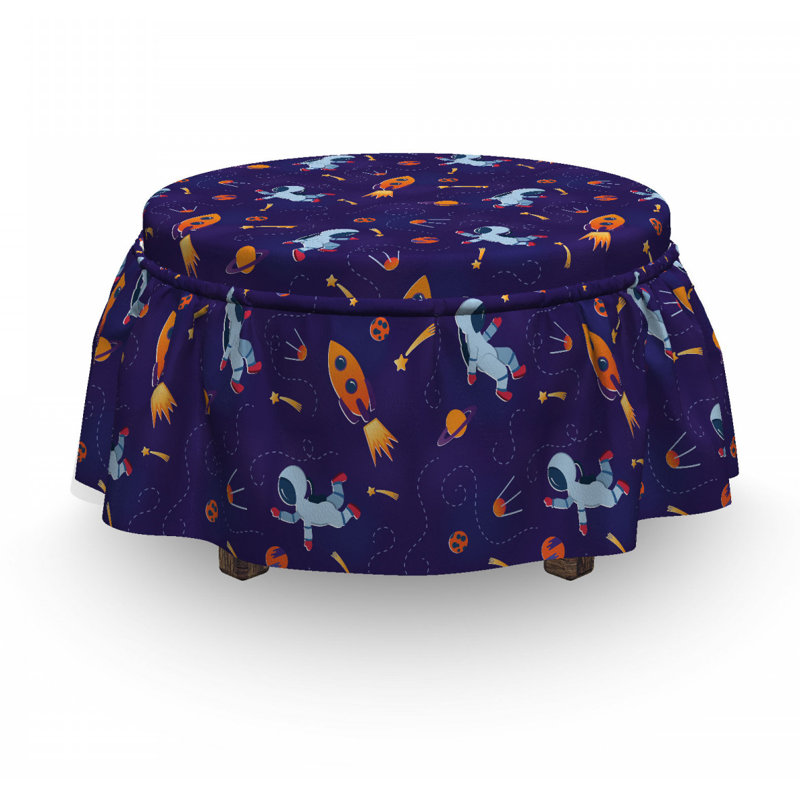 Box Cushion Ottoman Slipcover