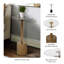 Table d'appoint en acrylique 21 po Sania de H 21 po - 12 po x 12 po x 21 po Sanches
