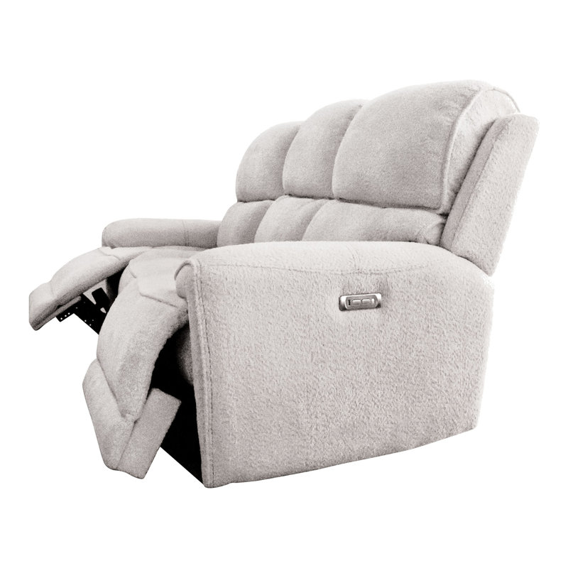 Canapé inclinable électrique avec trousse d'entretien Vernalee, 100 % polyester gris